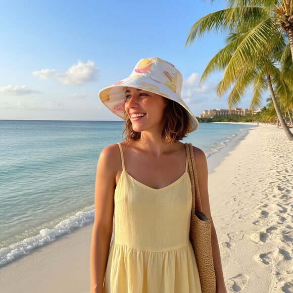Charlie Holiday Indie Bucket Hat Vacay - Picture 1 of 3